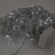 Гірлянда 480LED (Водоспад) White HOT, 8 режимів, 3 * 2метра, біла ізоляція, BOX