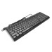 Клавіатура USB Merlion KB-Zero, довжина кабелю 135см, (Eng/Укр/Рус), (460х158х33 мм) Black, 104к, Q20