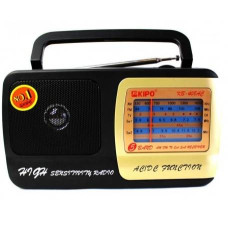 Радіоприймач KIPO KB-408, FM радіо, AUX, корпус пластмас, Black, BOX