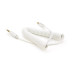 Кабель AUX Audio DC3.5 тато-тато 1.5м пружина, CCA Stereo Jack, (круглий) White cable, Box