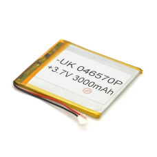 Літій-полімерний акумулятор 4*65*70mm (Li-ion 3.7В 3000мА·год)