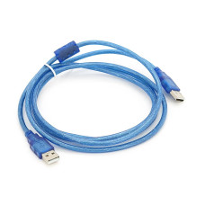 Кабель USB 2.0 RITAR AM / AM, 1.8m, прозорий синій
