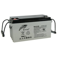 Акумуляторна батарея AGM RITAR DC12-80, Gray Case, 12V 80Ah( 350 x 167 x 182 ) Q1