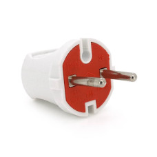 Вилка без заземлення 10А 250V A113, White, Q24