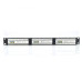 Патч-панель RITAR 24 порти UTP DUAL кат 5Е 19 "1U НЕ екранована чорна Q25