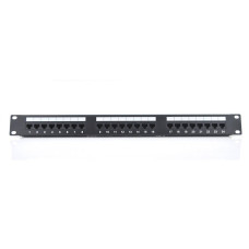 Патч-панель RITAR 24 порти UTP DUAL кат 5Е 19 "1U НЕ екранована чорна Q25