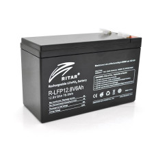 Аккумуляторная батарея Ritar LiFePO4 12,8V 6Ah (76,8Wh) BMS3A@4S( 150 x 65 x95 (100) Q10