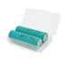 Акумулятор Li-Ion 18650 Samsung INR18650-20RM(4), 2000mAh, 22A, 4.2/3.7/2.5V, GREEN, 2 шт в упаковці, ціна за 1 шт