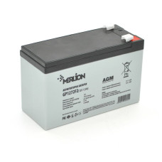 Акумуляторна батарея MERLION AGM GP1272F2 12 V 7,2 Ah (150 x 65 x 95 (100)) 2,0 кг Black/White Q10