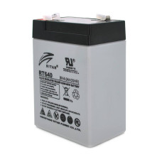 Акумуляторна батарея AGM RITAR RT640, Black Case, 6V 4Ah( 70х47х99 (107) ) Q20