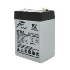 Акумуляторна батарея AGM RITAR RT655, Gray Case, 6V 5.5Ah (70х47х99 (105)) Q20