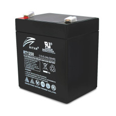 Акумуляторна батарея AGM RITAR RT1250B, Black Case, 12V 5.0Ah ( 90 х70 х 101 (107) )Q10