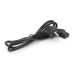 Кабель живлення Schuko кутовий PC-186A CEE7 / 7-C13, 1.2M, 0.75mm, євровилках під 90 градусів, OEM Q24/300