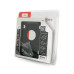Адаптер підключення HDD 2.5 '' 9.5 mm в відсік приводу ноутбука SATA / mSATA (HDC-25), корпус aluminum+plastic, Blister, Q100