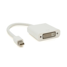 Конвертер mini Display Port (тато) на DVI(мама) 30cm, White, 4K/2K, Пакет