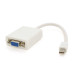 Конвертер mini Display Port (тато) на VGA(тато) 30cm, White, 4K/2K, Пакет