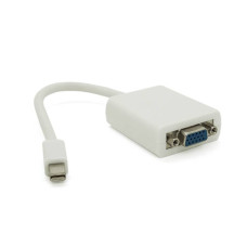 Конвертер mini Display Port (тато) на VGA(тато) 30cm, White, 4K/2K, Пакет