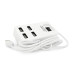 Хаб USB 2.0 4 порти, White, 480Mbts живлення від USB, з вимикачем, Blister Q100