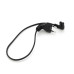 Кабель живлення 0.5m, 0.5mm, PC-184/2 CEE7/16-C7 2 pin (для побутової техніки), Black, 90° OEM Q50/300 МЕДЬ!!!