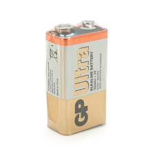 Батарейка лужна GP ULTRA ALKALINE 1604AU-S1, 9V, крона, 6LF22 10 (100шт.) х10(10шт.) х1 у вакуумному впакуванні ціна за 1шт