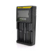 Зарядний пристрій універсальний Nitecore Digicharger D2, 2 канали, LCD дисплей, підтримує Li-ion, Ni-MH та Ni-Cd AA (R6), ААA (R03), AAAA, С (R14)