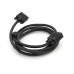 Кабель Merlion VGA 2m, male to male (тато-тато), 1 ферит, чорний, Пакет Q100
