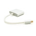 Конвертер mini Display Port (тато) на HDMI/VGA(мама) 30cm, Silver, 4K/2K, Пакет