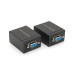 Пасивний подовжувач VGA сигналу до 60m по кручений парі Cat5e/6e, Black, BOX