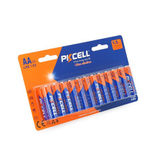 Батарейка лужна PKCELL 1.5V AA/LR6, 24 штуки у блістері ціна за блістер, Q12