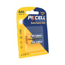 Батарейка сольова PKCELL 1.5V AAA/R03, 2 штуки у блістері ціна за блістер, Q12/144