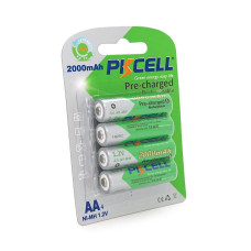 Акумулятор PKCELL 1.2V AA 2000mAh NiMH Already Charged, 4 штуки у блістері ціна за блістер, Q12