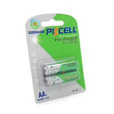 Акумулятор PKCELL 1.2V AA 2000mAh NiMH Already Charged, 2 штуки у блістері ціна за блістер, Q25