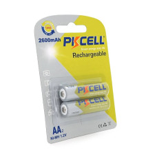 Акумулятор PKCELL 1.2V AA 2600mAh NiMH Rechargeable Battery, 2 штуки у блістері ціна за блістер, Q12