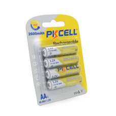 Акумулятор PKCELL 1.2V AA 2600mAh NiMH Rechargeable Battery, 4 штуки у блістері ціна за блістер, Q12