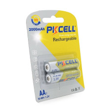 Акумулятор PKCELL 1.2V AA 2000mAh NiMH Rechargeable Battery, 2 штуки в блістері ціна за блістер, Q2