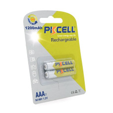Акумулятор PKCELL 1.2V AAA 1200mAh NiMH Rechargeable Battery, 2 штуки у блістері ціна за блістер, Q12