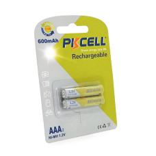 Акумулятор PKCELL 1.2V AAA 600mAh NiMH Rechargeable Battery, 2 штуки в блістері ціна за блістер, Q12
