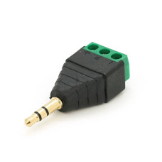 Роз'єм для підключенняminiJack 3.5" Stereo (3 контакта) із клемами под кабель