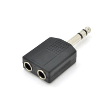 Сплітер Jack 6.3 (папа)/2 Jack 6.3 (мама) Stereo,Black