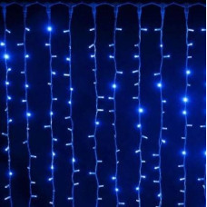 Гірлянда 560LED (Водоспад) Blue, 8 режимів, 3 * 3метра, прозора ізоляція, BOX