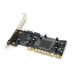 Контролер PCI=>SATA 2.0, SIL3114, 1.5Gb/s, 4 порти внутрішніх, RAID, + кабель SATA, BOX