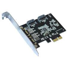 Контролер PCI-E=>SATA 3.0, ASM1061, 6Gb/s, 2 порти внутрішніх, BOX