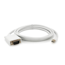 Конвертер mini Display Port (тато) на VGA(тато), White 1.8m (пакет)