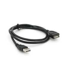 Подовжувач USB 2.0 AM / AF, 0,8m, чорний Пакет Q200