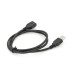 Подовжувач USB 2.0 AM / AF, 0,8m, чорний Пакет Q200