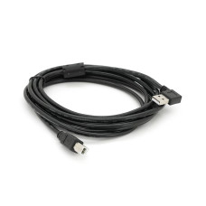 Кабель USB 2.0 RITAR AM/BM, 3.0m, кутовий 90°, чорний