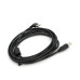 Кабель USB 2.0 RITAR AM/BM, 3.0m, кутовий 90°, чорний