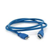 Кабель Usb 3.0 AM to Micro-B blue 1.0m для жорстких дисків