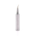 Жало для паяльника BAKKU BK-900M-T-S, silver, 4*6,3mm, мідь, гальванічне покриття, висока теплопровідність, швидке нагрівання, широкий конус гнутий