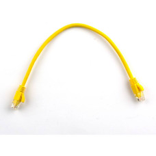 Патч-корд литий RITAR, CCA, UTP, RJ45, Cat.5e, 0,3m, жовтий Q710